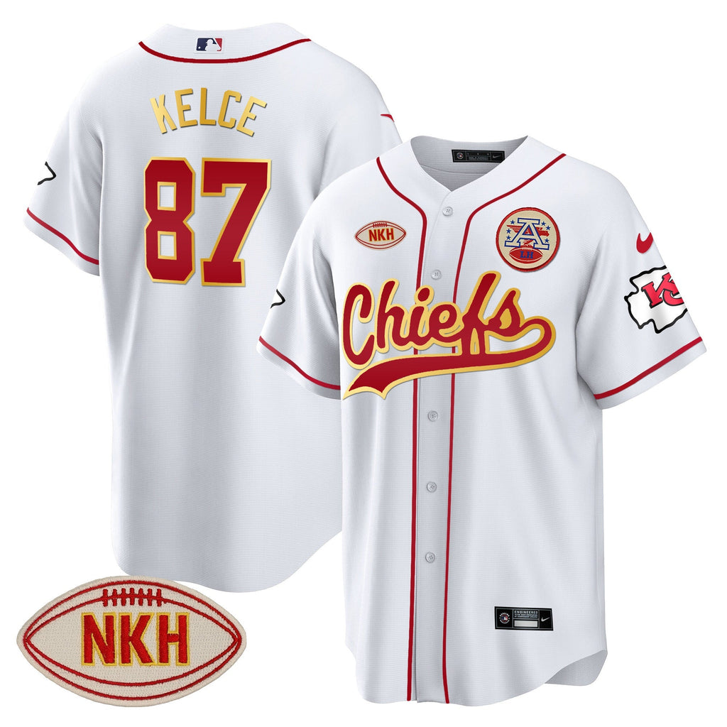 KC NKH Patch Baseball Jersey - All Stitched