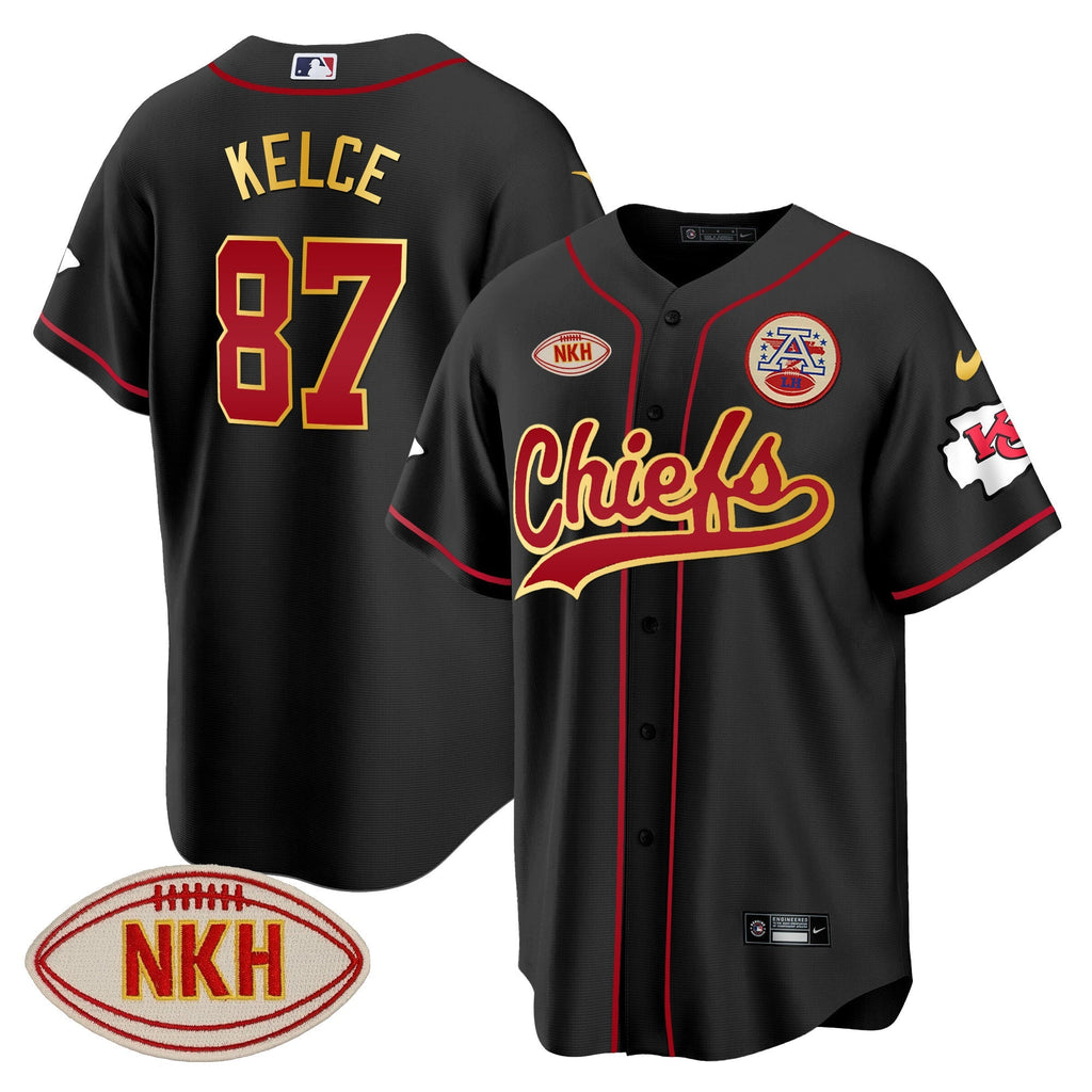 KC NKH Patch Baseball Jersey - All Stitched
