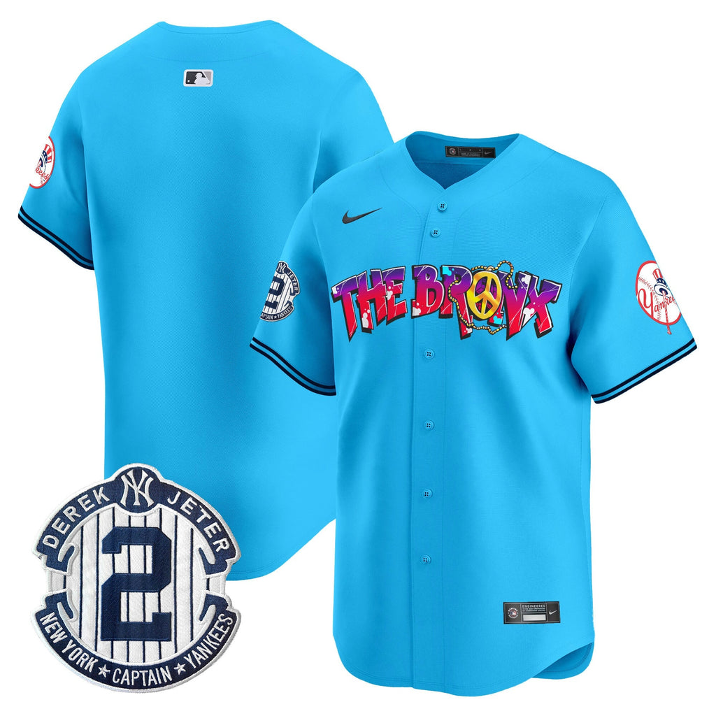 NYY The Bronx Graffiti Vapor Premier Limited Jersey V7 - All Stitched