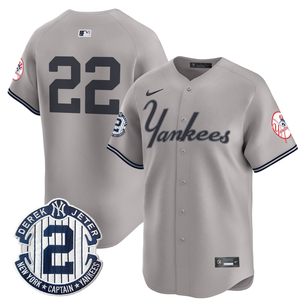 Yankees Throwback Vapor Premier Limited Jersey V2 - All Stitched