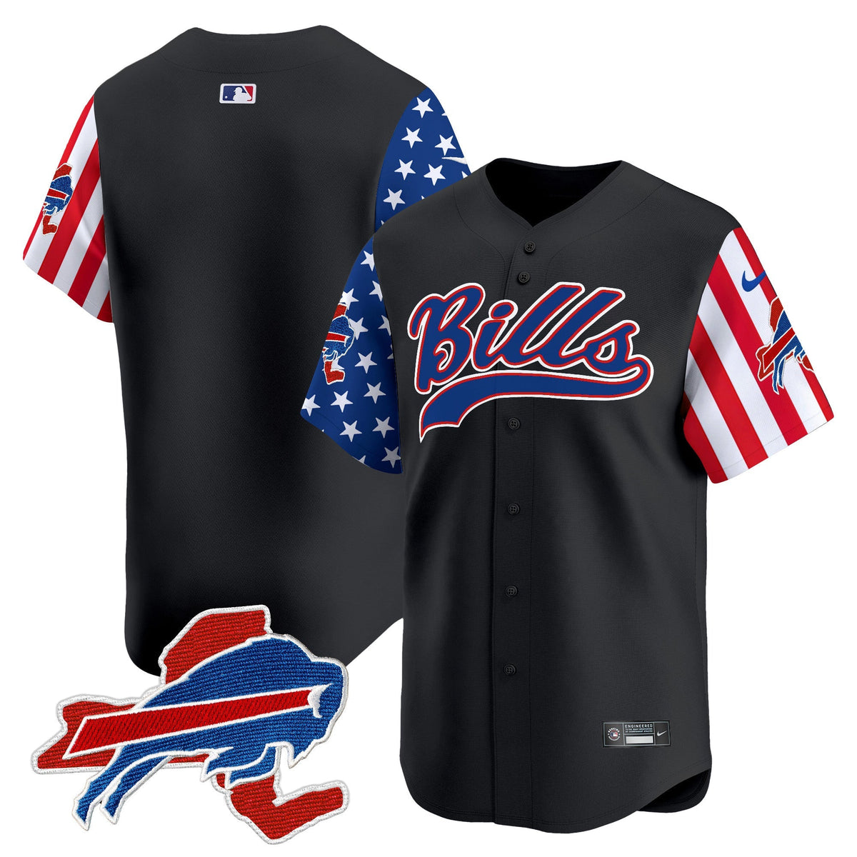 BUF 2024 American Style Vapor Baseball Jersey - All Stitched