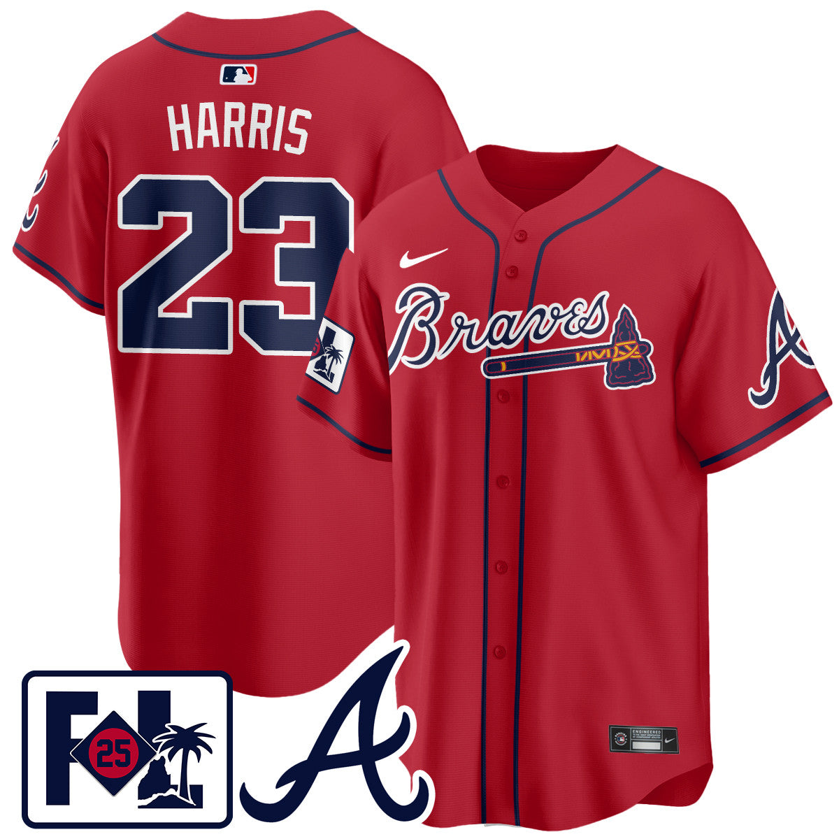 ATL 2025 Spring Training Jersey - All Stitched