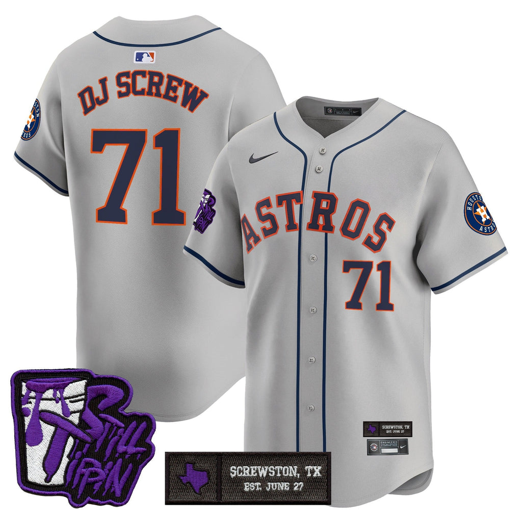 HOU DJ Screw Still Tippin Purple Patch Vapor Premier Limited Jersey - All Stitched