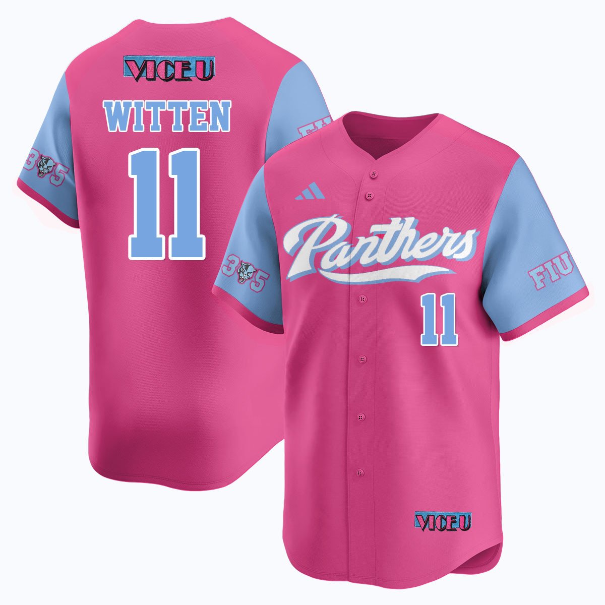 FIU Baseball 2025 'Vice U' Jersey - All Stitched