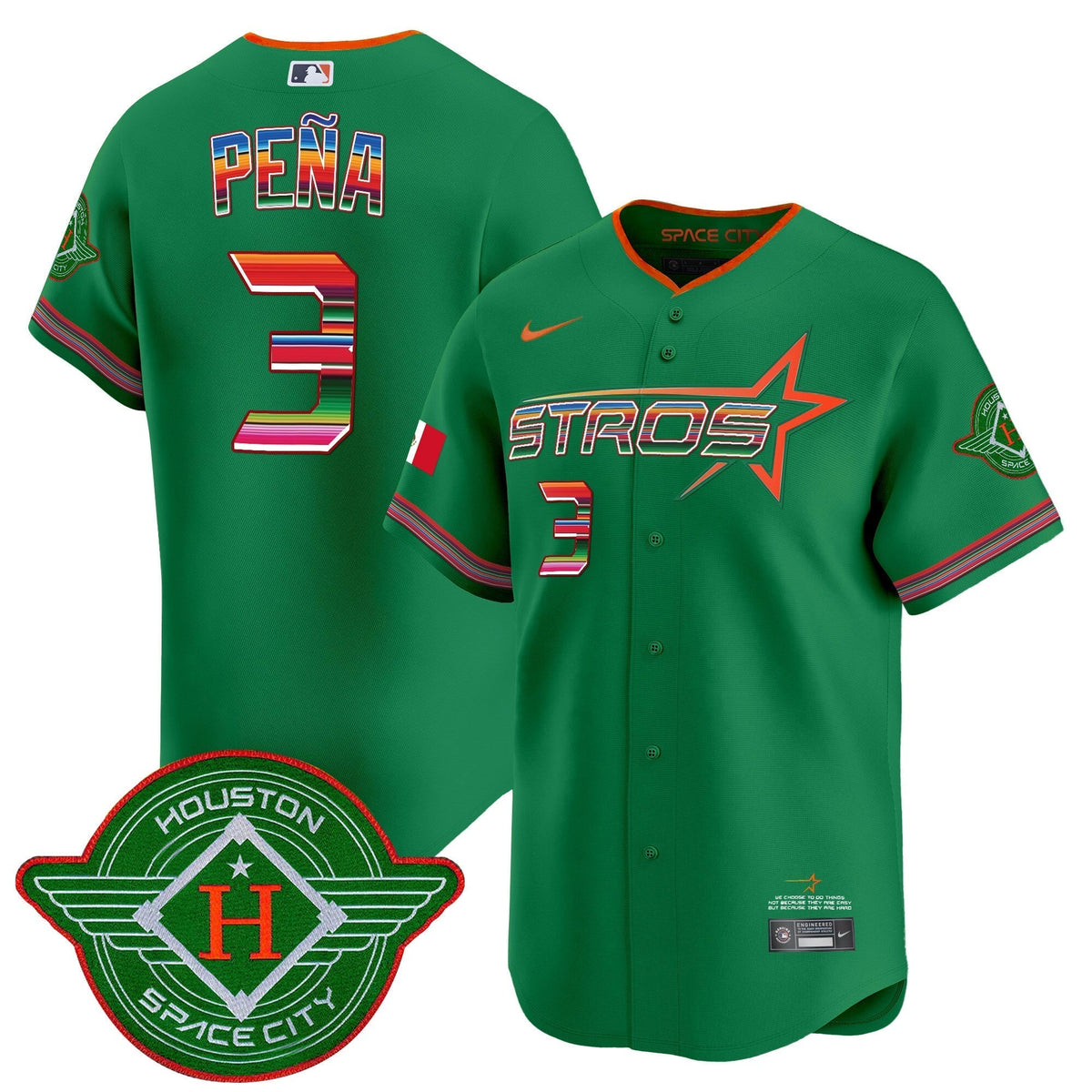 Astros 2025 City Connect Mexico Vapor Premier Limited Jersey - All Stitched