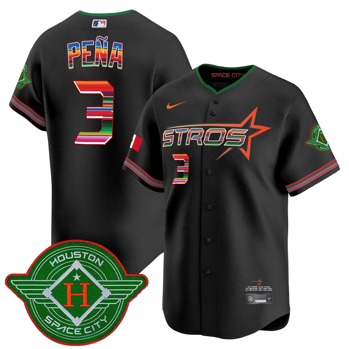 Astros 2025 City Connect Mexico Vapor Premier Limited Jersey - All Stitched