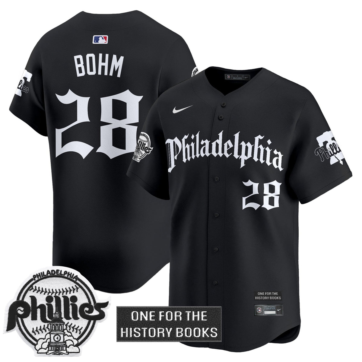 Phillies 'Retro Newspaper Edition' Vapor Premier Limited Men Jersey - All Stitched