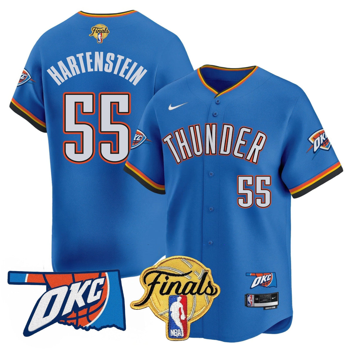 OKC Baseball Jersey - Final Patch - All Stitched