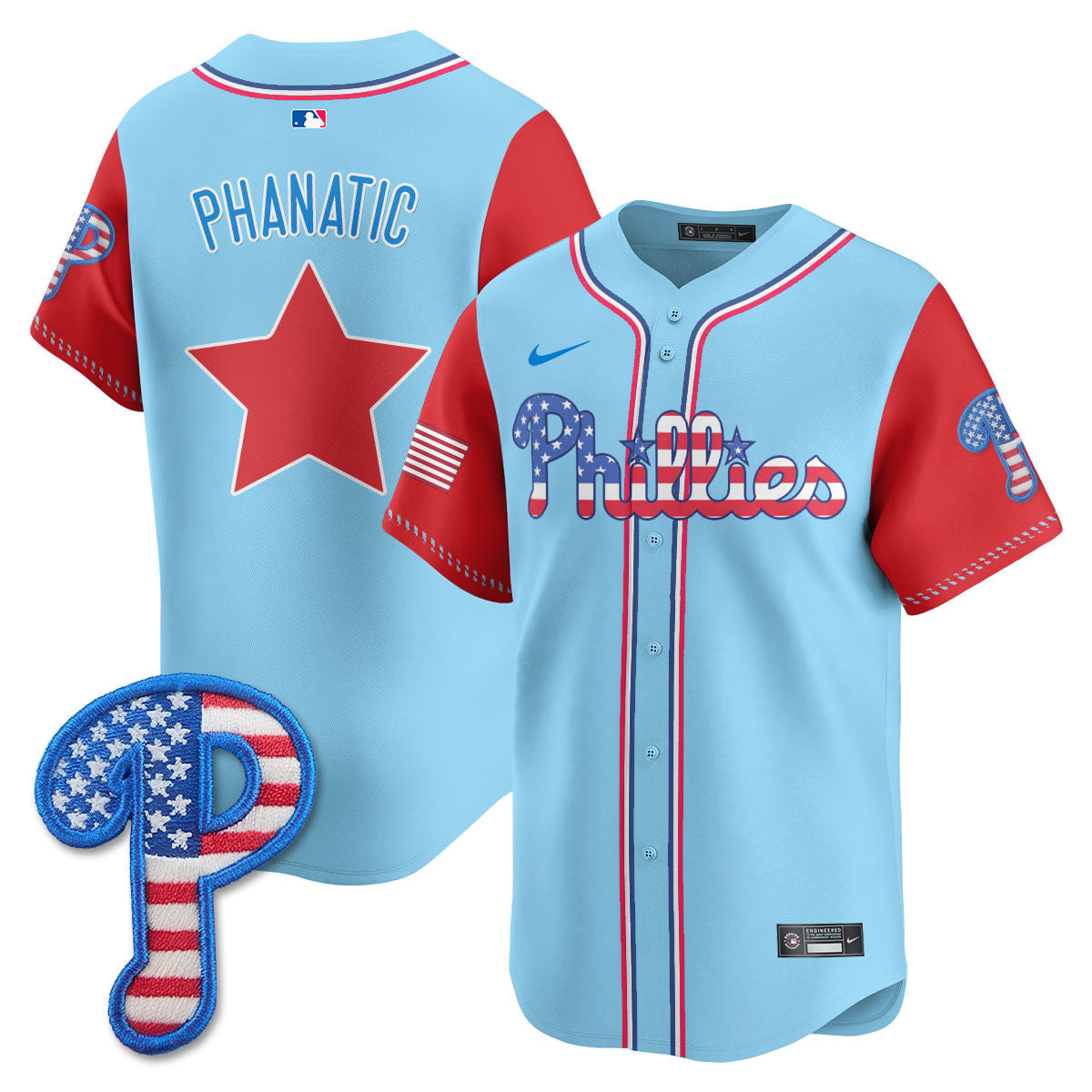 PHI 2025 Fourth of July Jersey - All Stitched