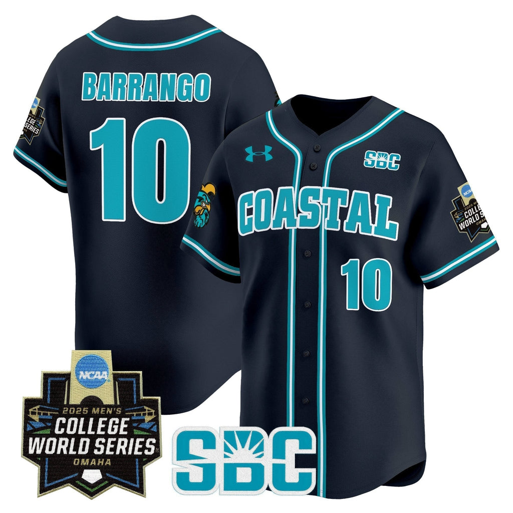 Coastal Carolina Chanticleers 2025 World Series Vapor Premier Limited Jersey - All Stitched