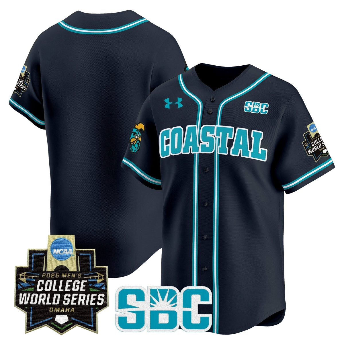 Coastal Carolina Chanticleers 2025 World Series Vapor Premier Limited Jersey - All Stitched