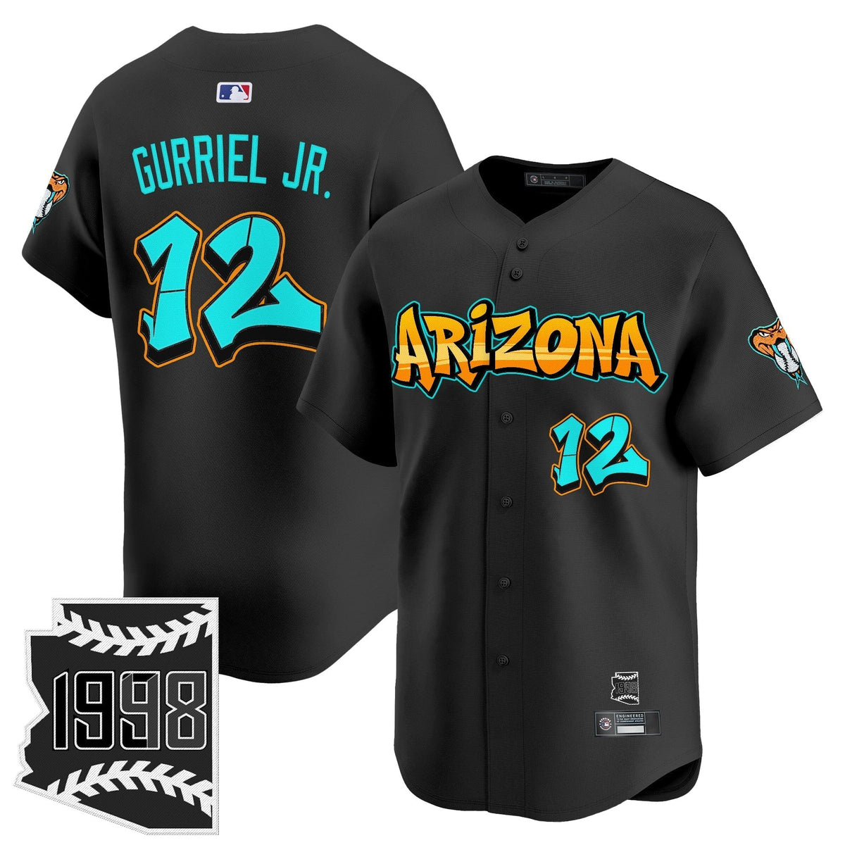 ARI 'Graffiti Desert Ink Edition' Vapor Premier Limited Jersey - All Stitched