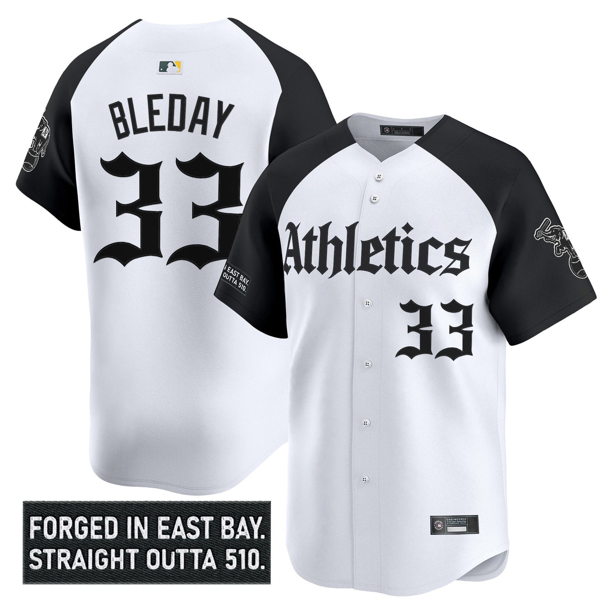 Athletics 'Gothic East Bay Edition' Vapor Premier Limited Jersey - All Stitched