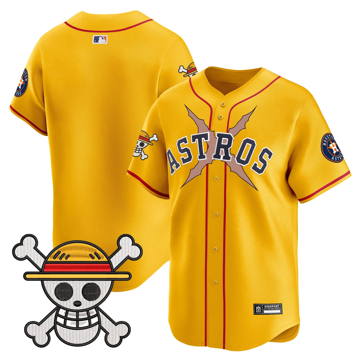HOU x One Piece 2025 Vapor Premier Limited Jersey - All Stitched