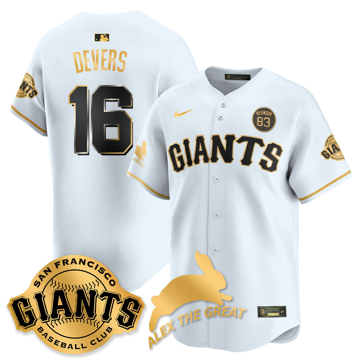 SF "Alex the Great" Rabbit Memories 2025 Jersey - All Stitched