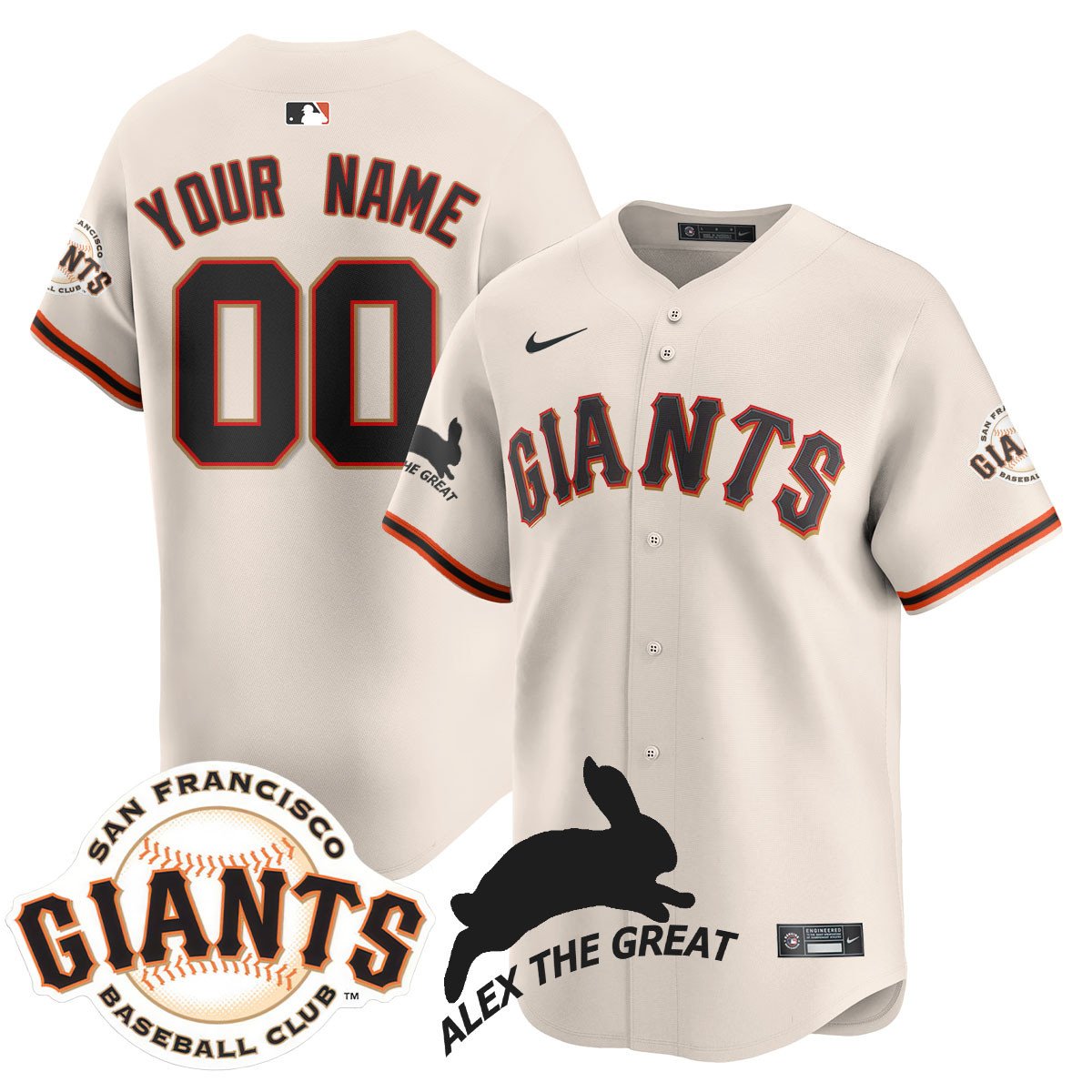 SF "Alex the Great" Rabbit Memories 2025 Jersey - All Stitched