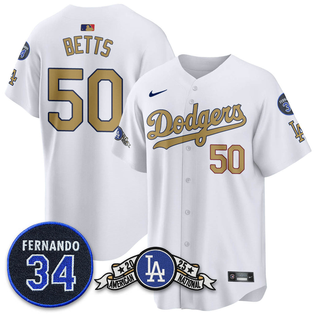LAD 2025 National League Champions Jersey - All Stitched