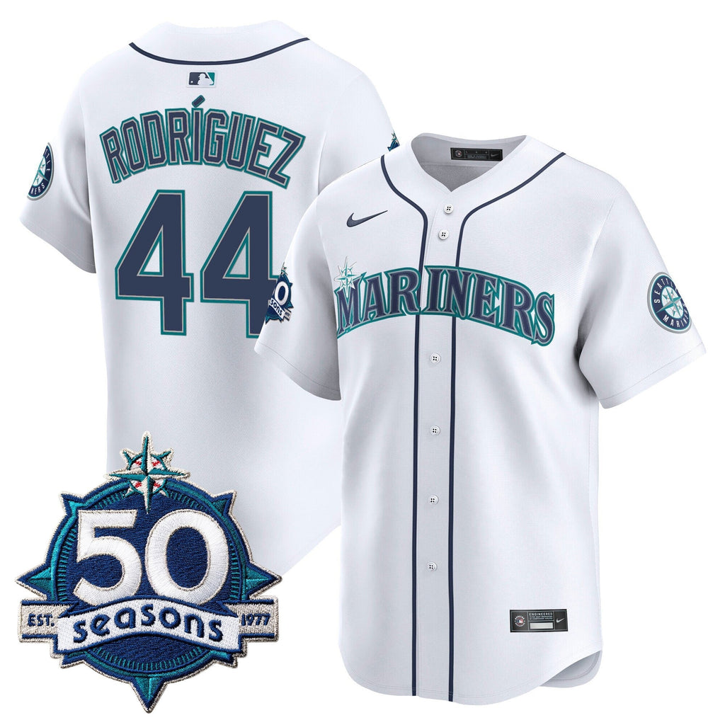 SEA 50 Seasons Patch Vapor Premier Limited Jersey - All Stitched