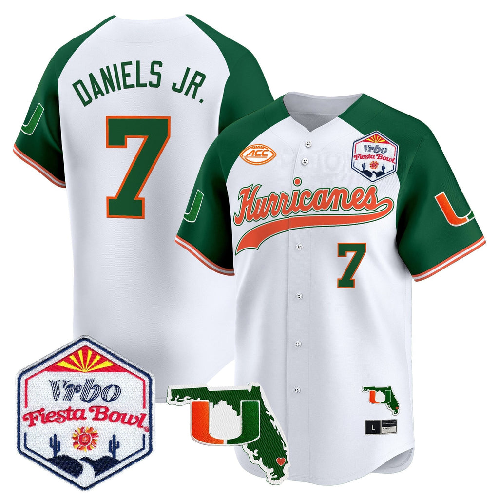 MIA 2026 The Fiesta Bowl & Florida Patch Vapor Baseball Jersey - All Stitched