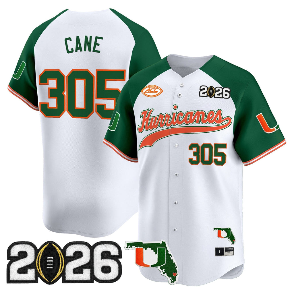 MIA 2026 CFP Final & Florida Patch Vapor Baseball Jersey - All Stitched