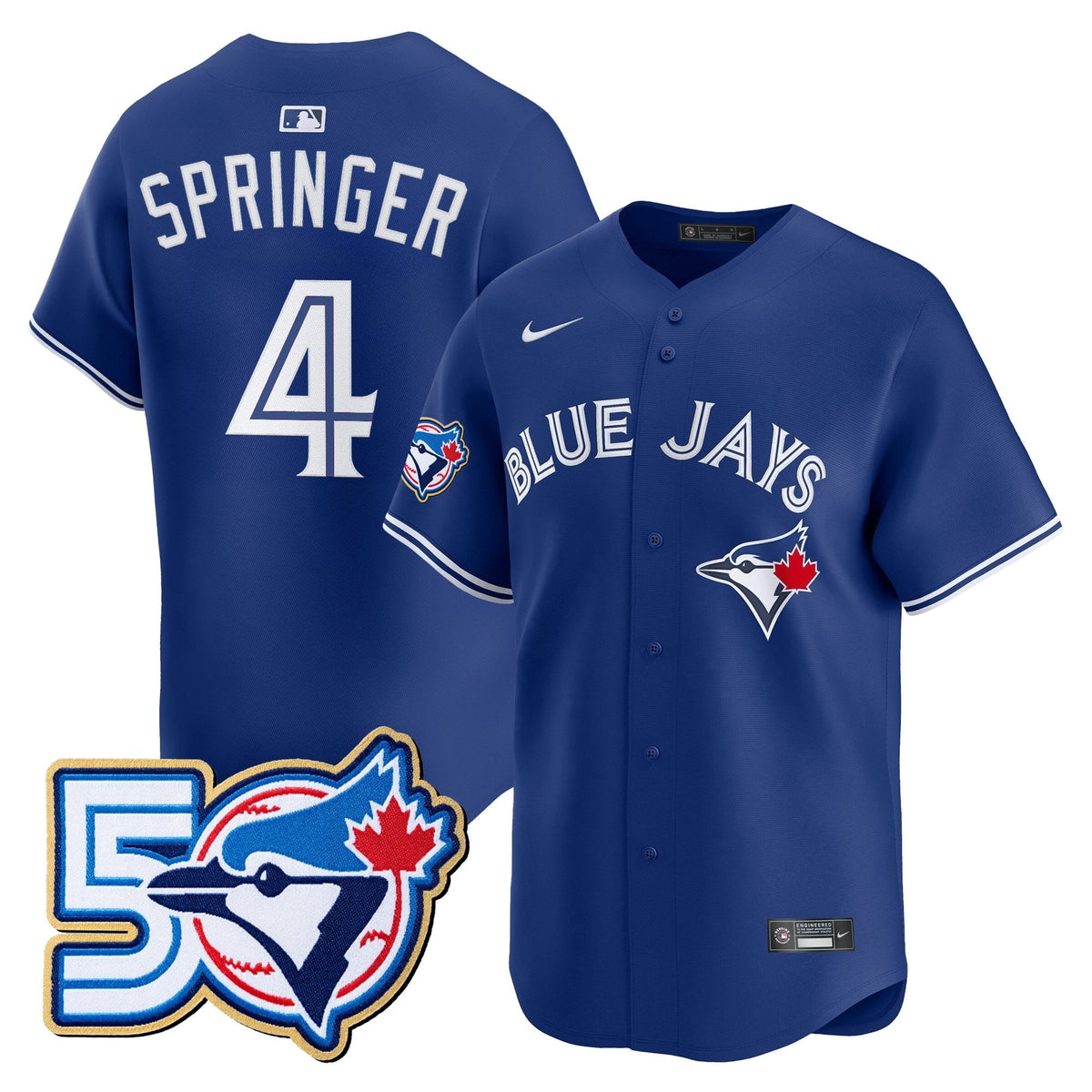 TOR 50 Seasons Patch Vapor Premier Limited Jersey - All Stitched