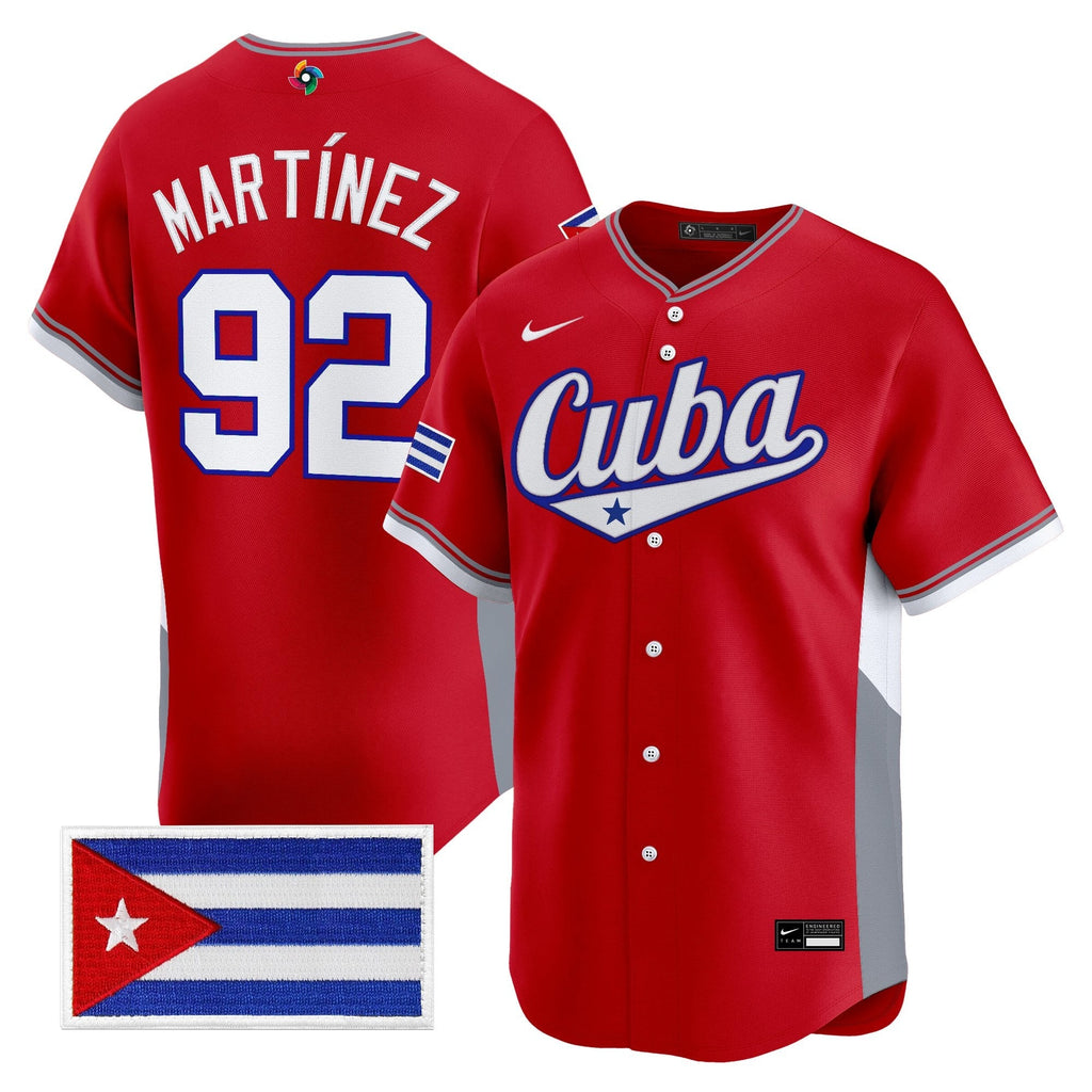 Team Cuba World Baseball Classic Vapor Premier Jersey - 2026 Roster - All Stitched