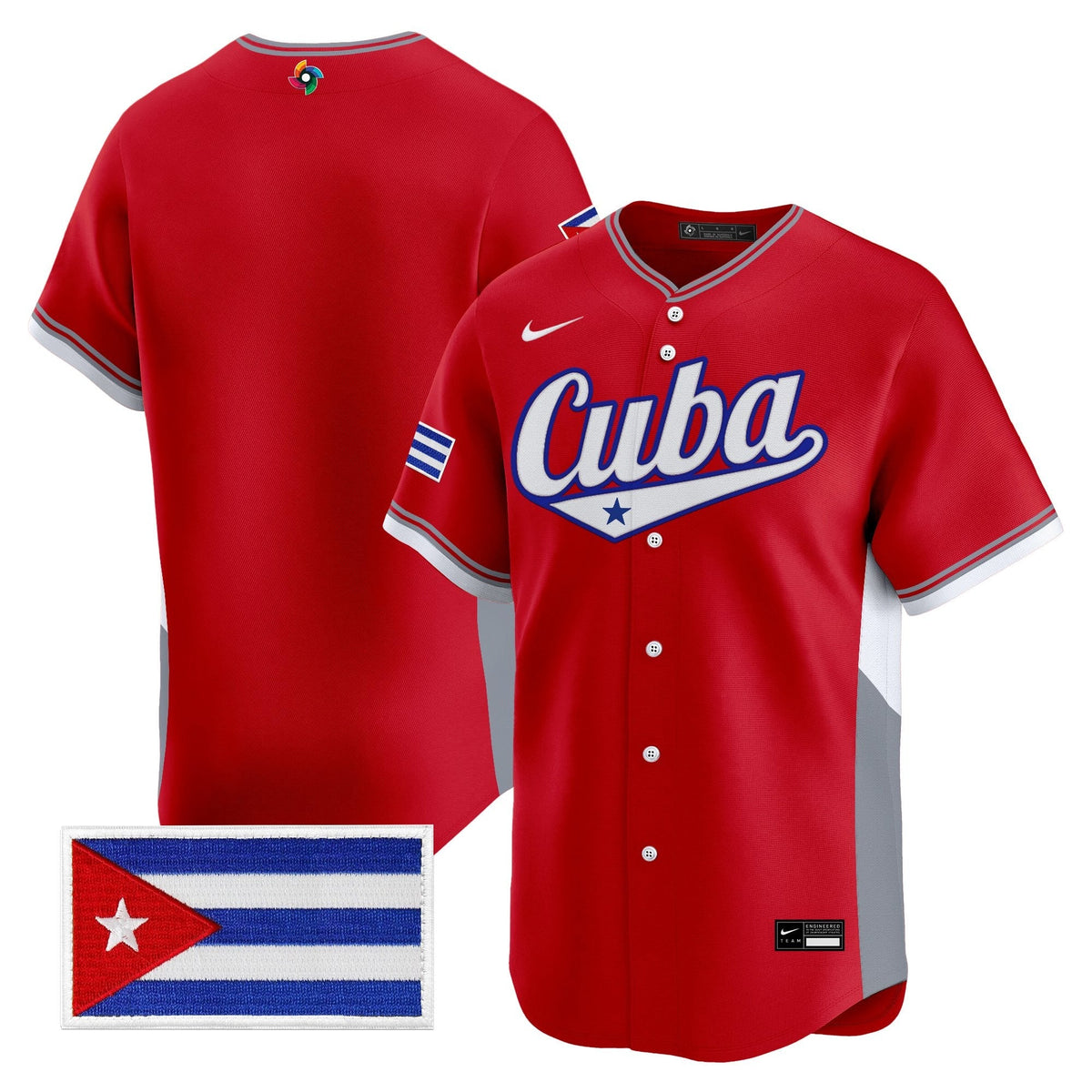 Team Cuba World Baseball Classic Vapor Premier Jersey - 2026 Roster - All Stitched