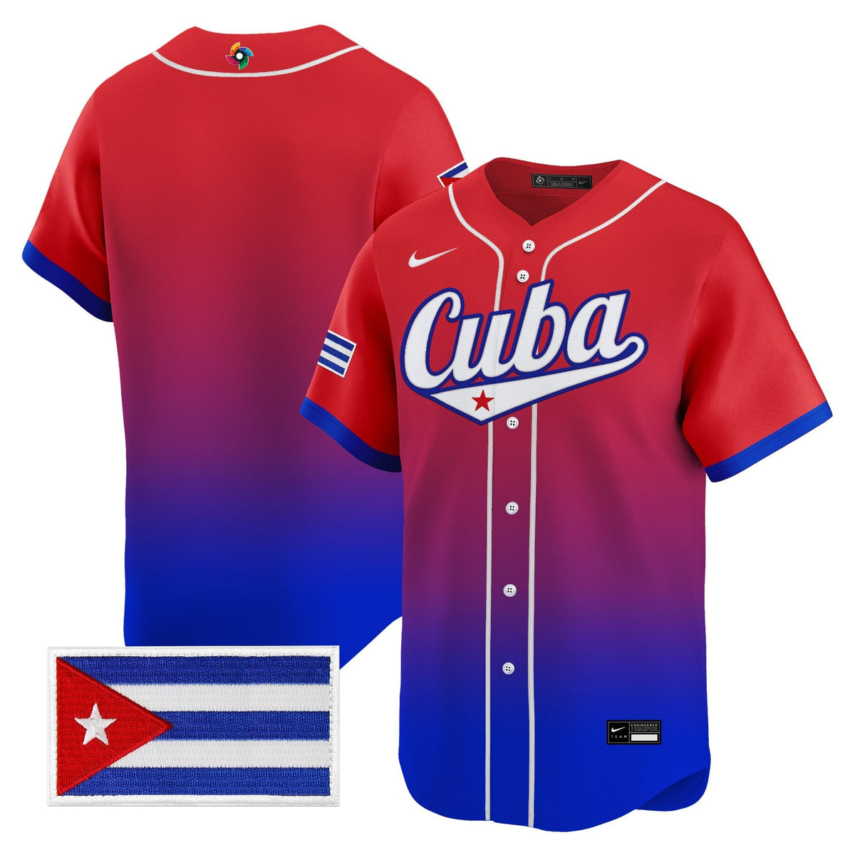 Team Cuba World Baseball Classic Vapor Premier Jersey - 2026 Roster - All Stitched