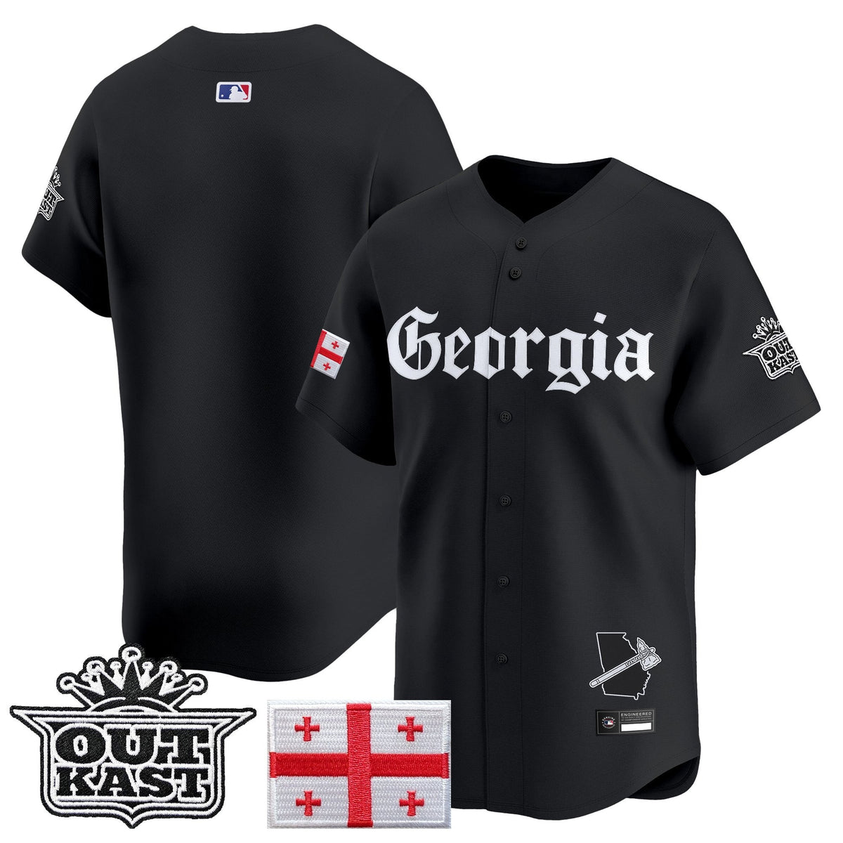 ATL 'Georgia x Outkast Gothic Edition' Vapor Premier Limited Jersey - All Stitched