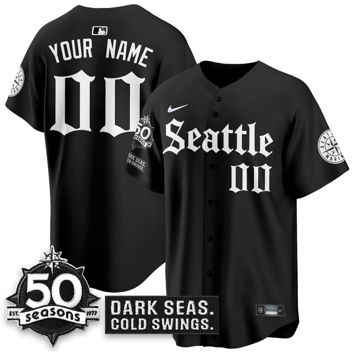 SEA 'Gothic Edition' Vapor Premier Limited Jersey - 50th Anniversary - All Stitched