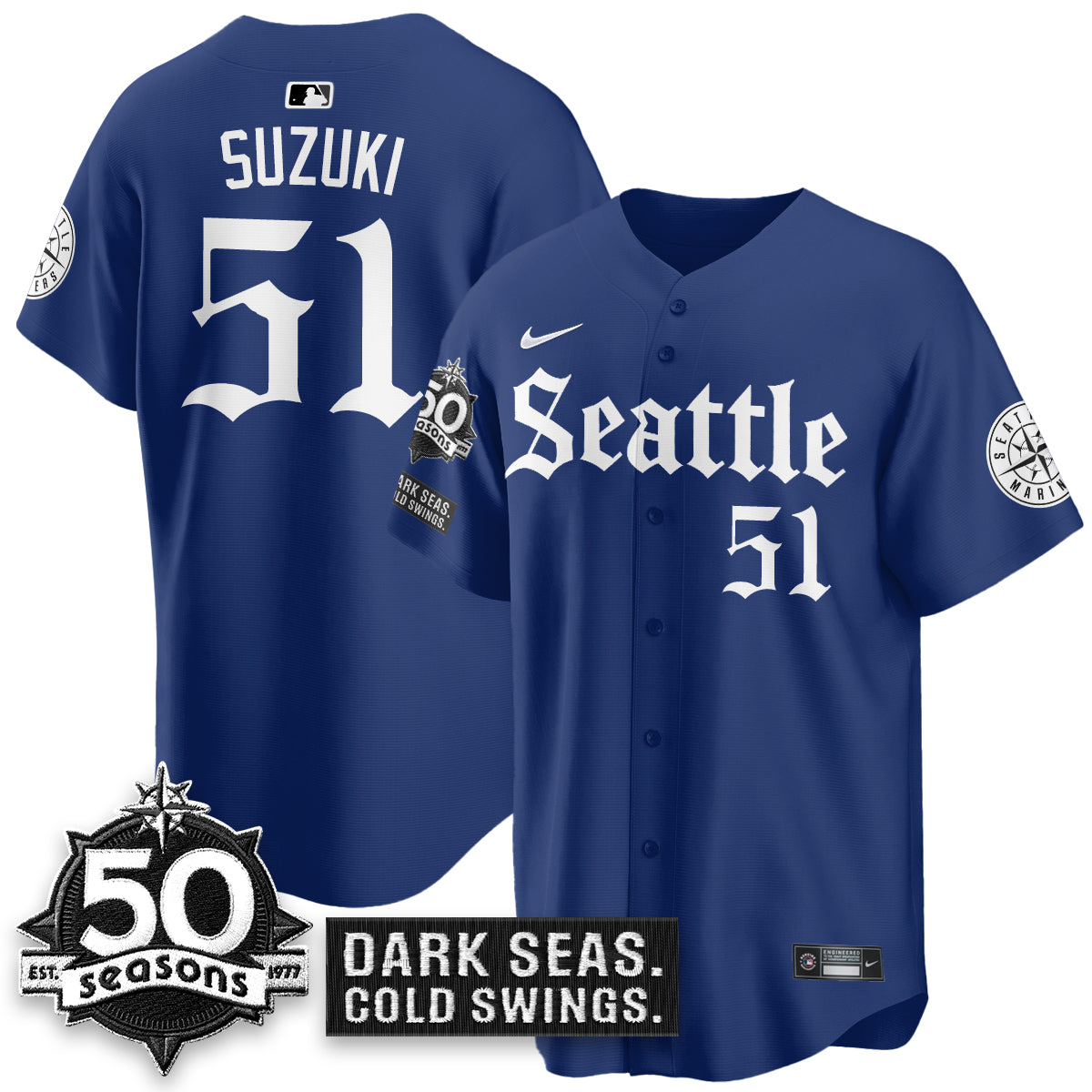 SEA 'Gothic Edition' Vapor Premier Limited Jersey - 50th Anniversary - All Stitched