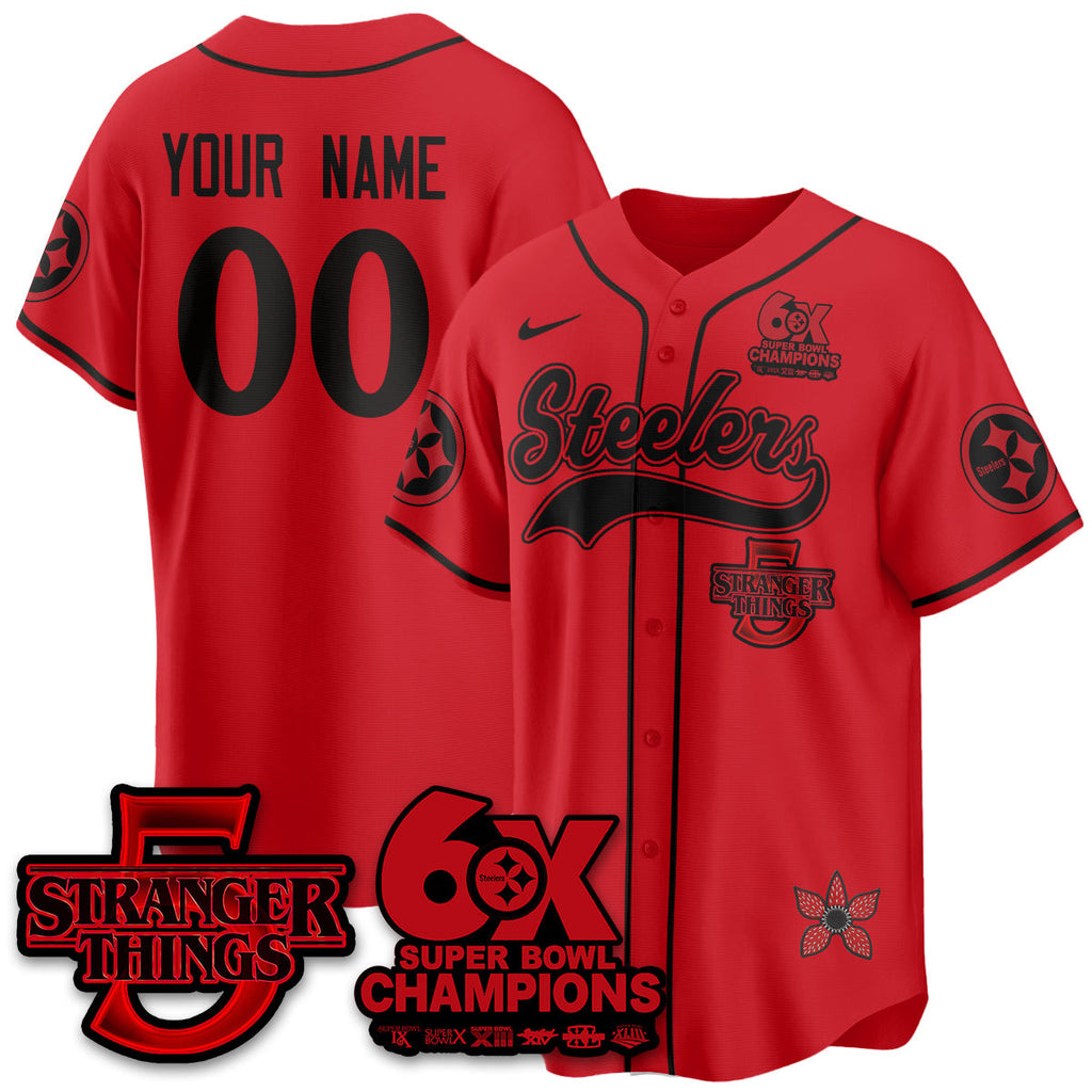 PIT Stranger Things Vapor Limited Baseball Jersey - All Stitched