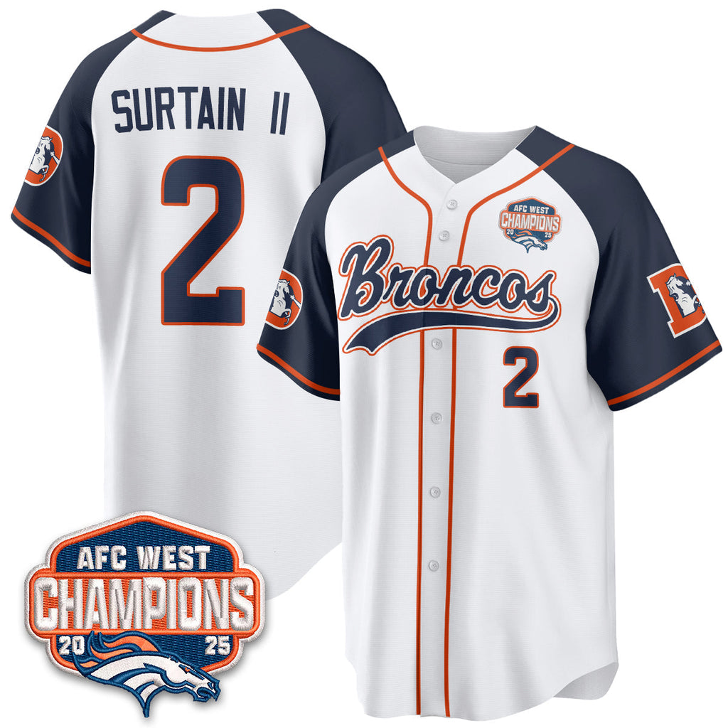 DEN AFC West Division Champions Vapor Limited Baseball Jersey - All Stitched