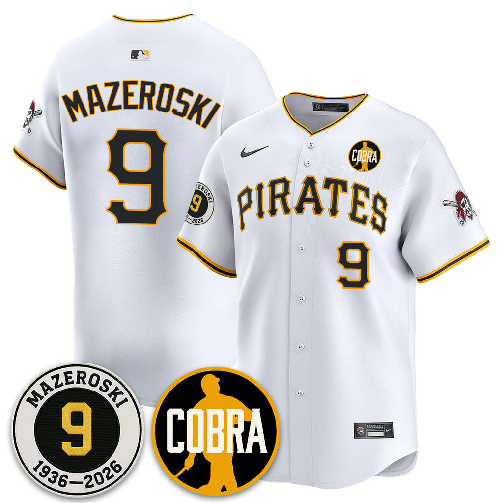 PIT Memories Vapor Limited Men Jersey - Bill Mazeroski Patch - All Stitched