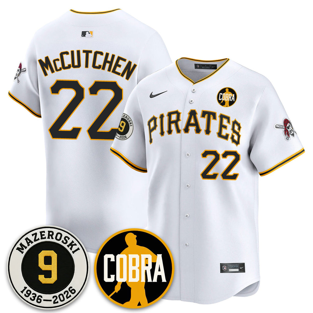 PIT Memories Vapor Limited Men Jersey - Bill Mazeroski Patch - All Stitched