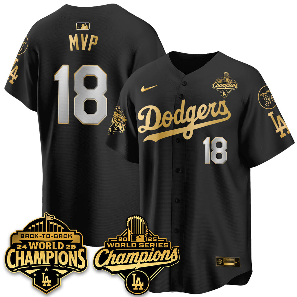 LAD 2025 World Series Champions Jersey - All Stitched