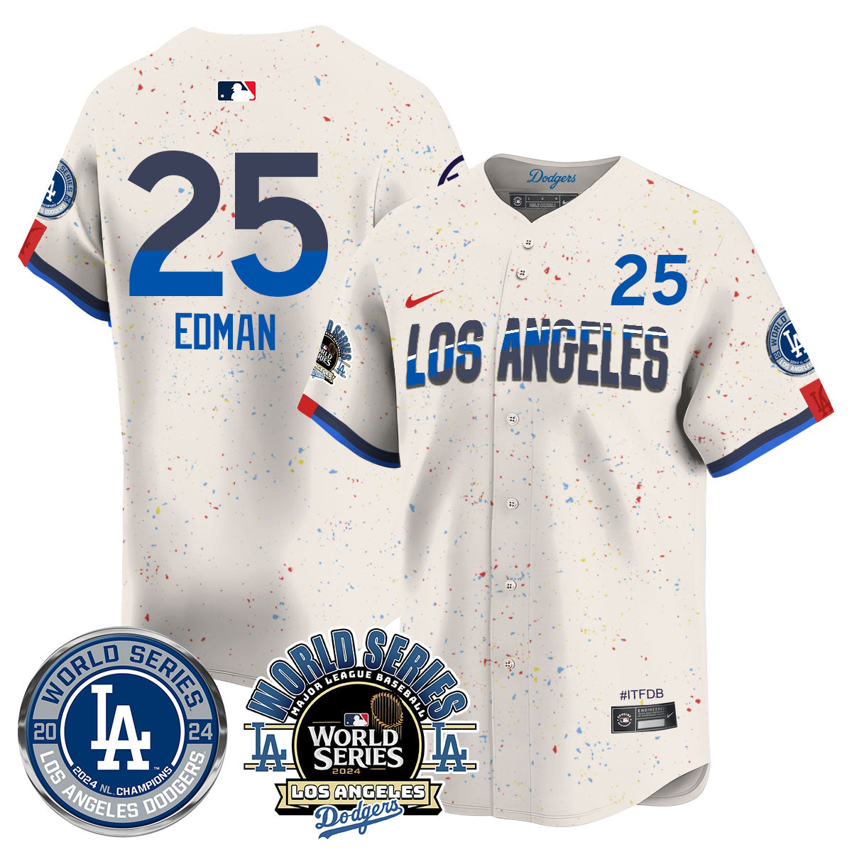 LAD World Series 2024 Jersey - All Stitched