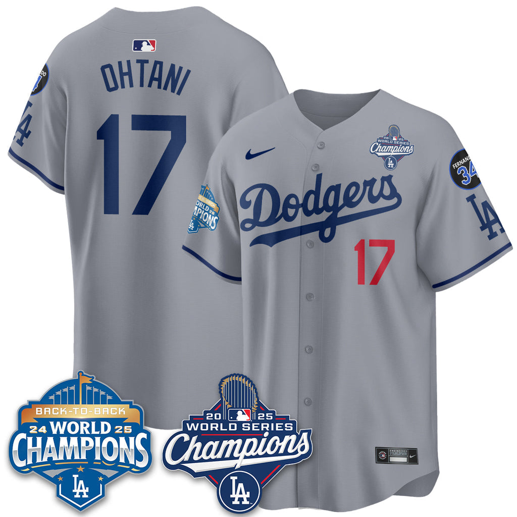 LAD 2025 World Series Champions Jersey - All Stitched