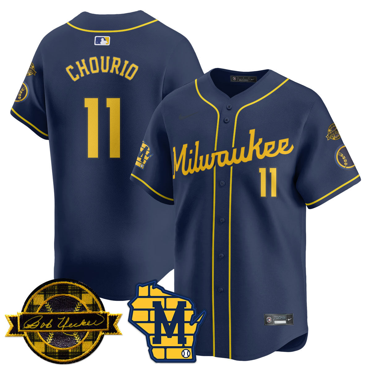 MIL 2025 Limited Jersey - Bob Uecker Patch - All Stitched