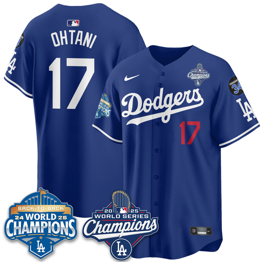 LAD 2025 World Series Champions Men Jersey - All Stitched