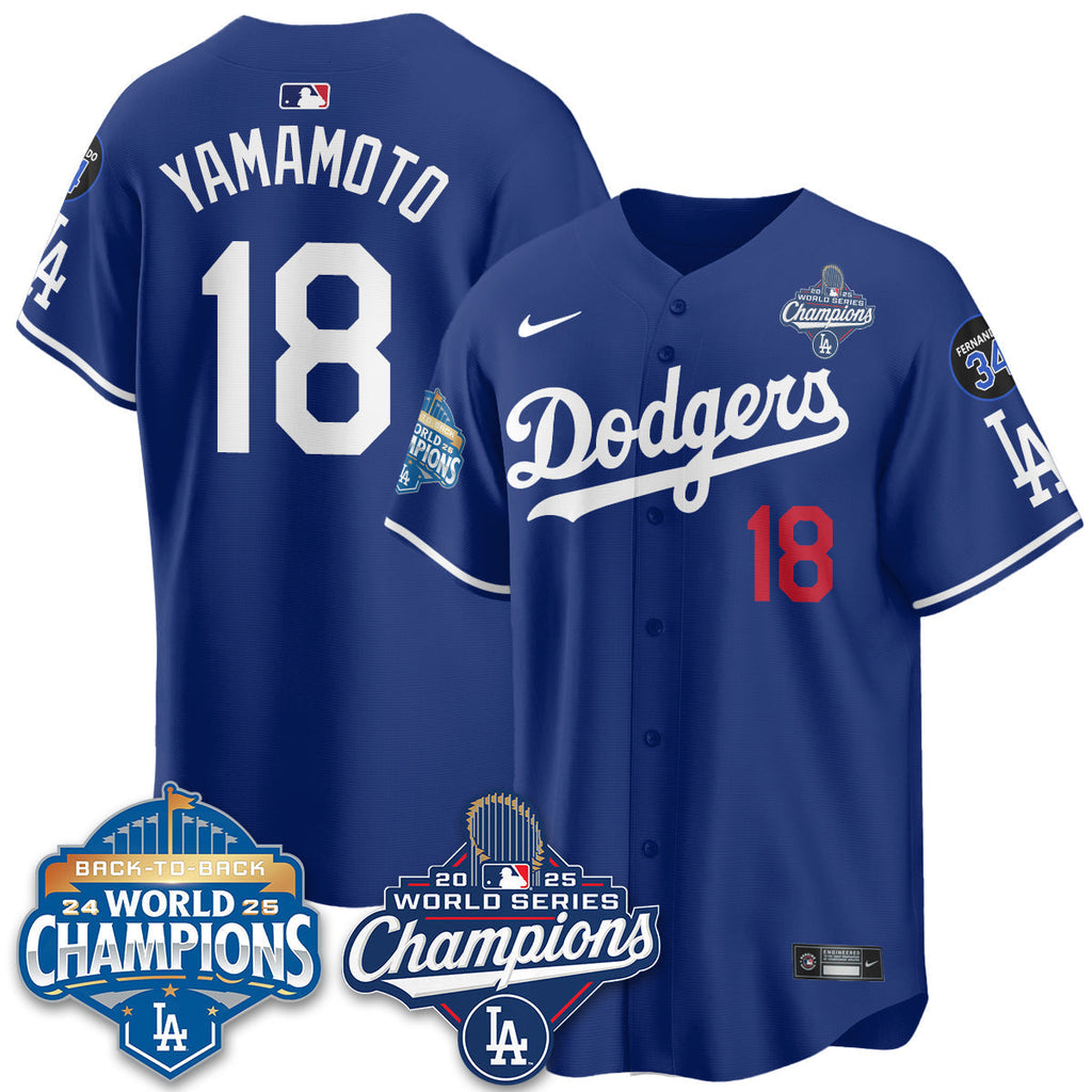 LAD 2025 World Series Champions Men Jersey - All Stitched