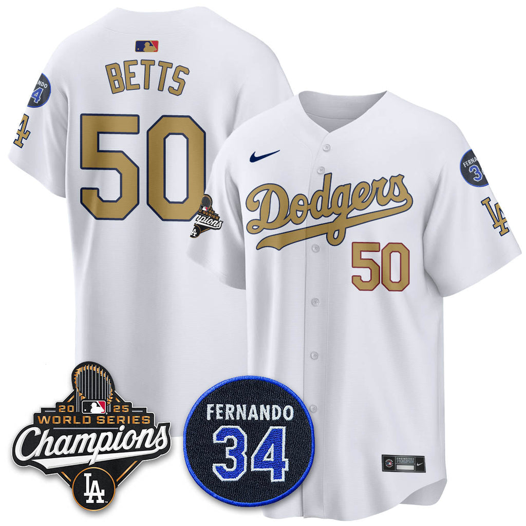 LAD 2025 World Series Champions Jersey - All Stitched