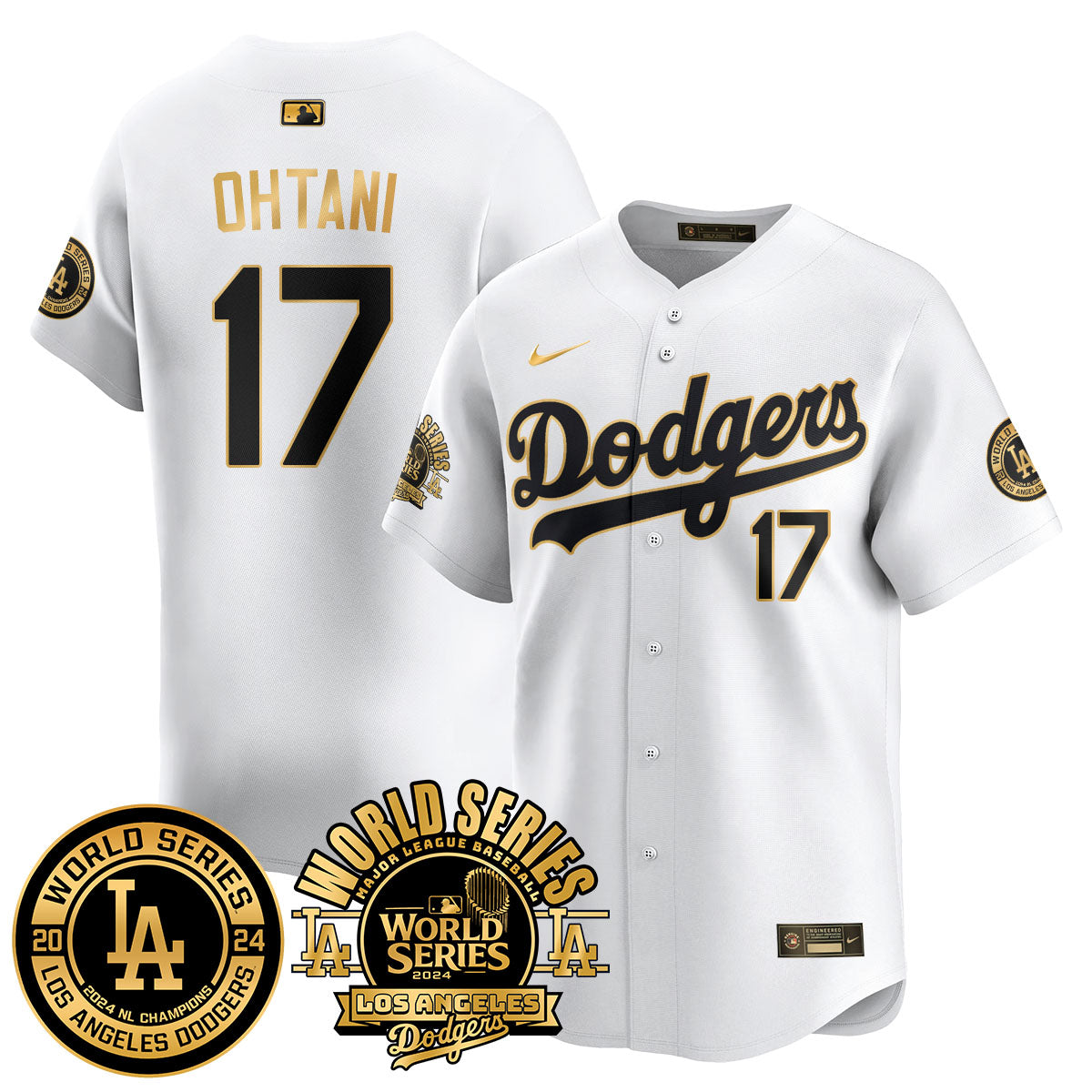 Los Angeles Dodgers 2024 World Series Jersey - All Stitched