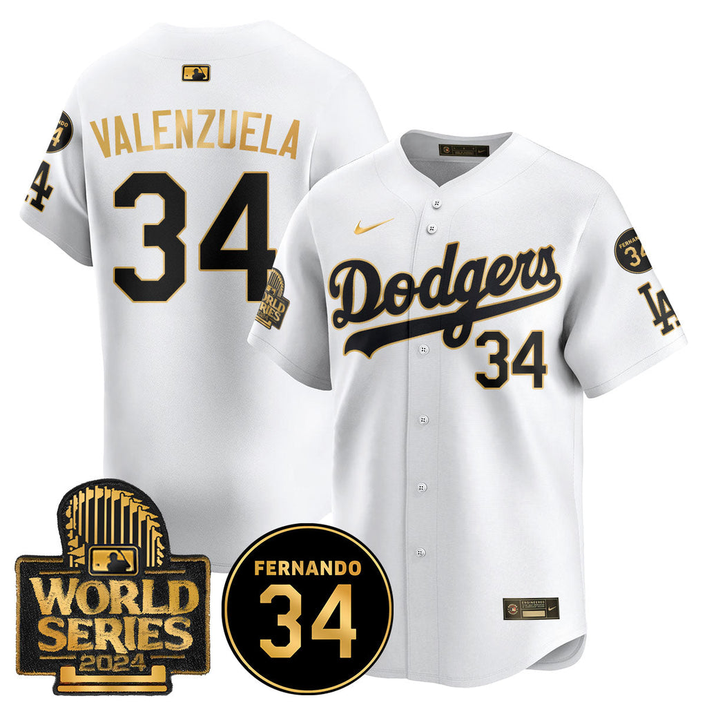 Dodgers Fernando Valenzuela Memorial Men Jersey - All Stitched