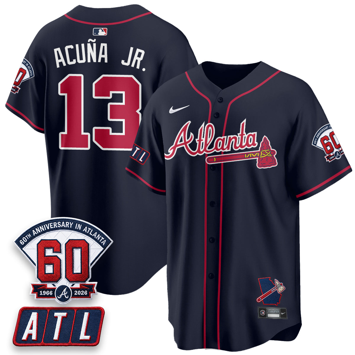 ATL 2026 60th Anniversary Vapor Limited Jersey - All Stitched