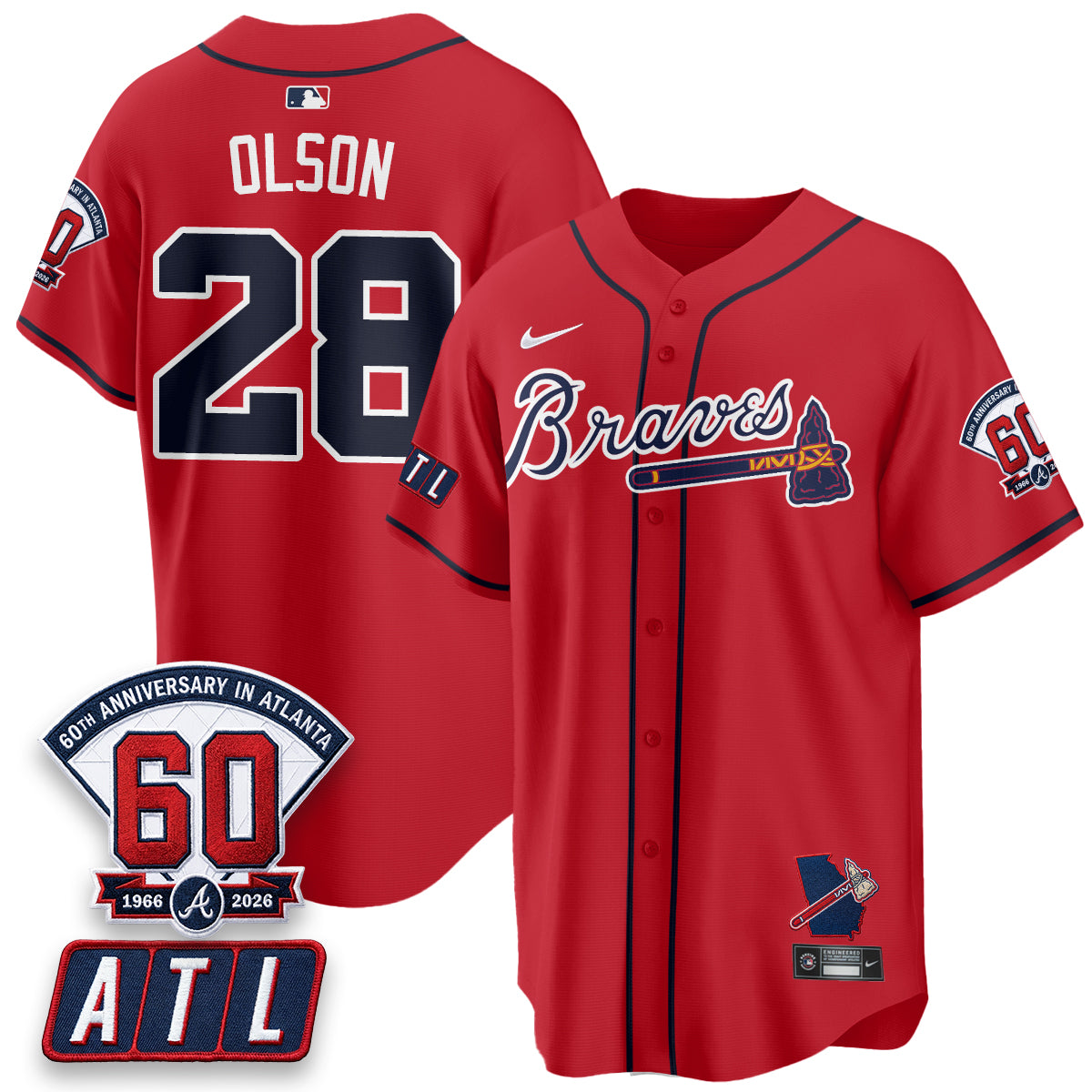 ATL 2026 60th Anniversary Vapor Limited Jersey - All Stitched