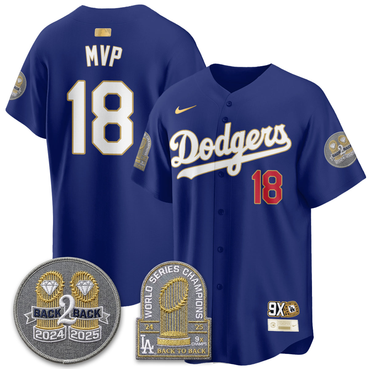 LAD Vapor Limited Men Jersey - Back to Back Champion - All Stitched