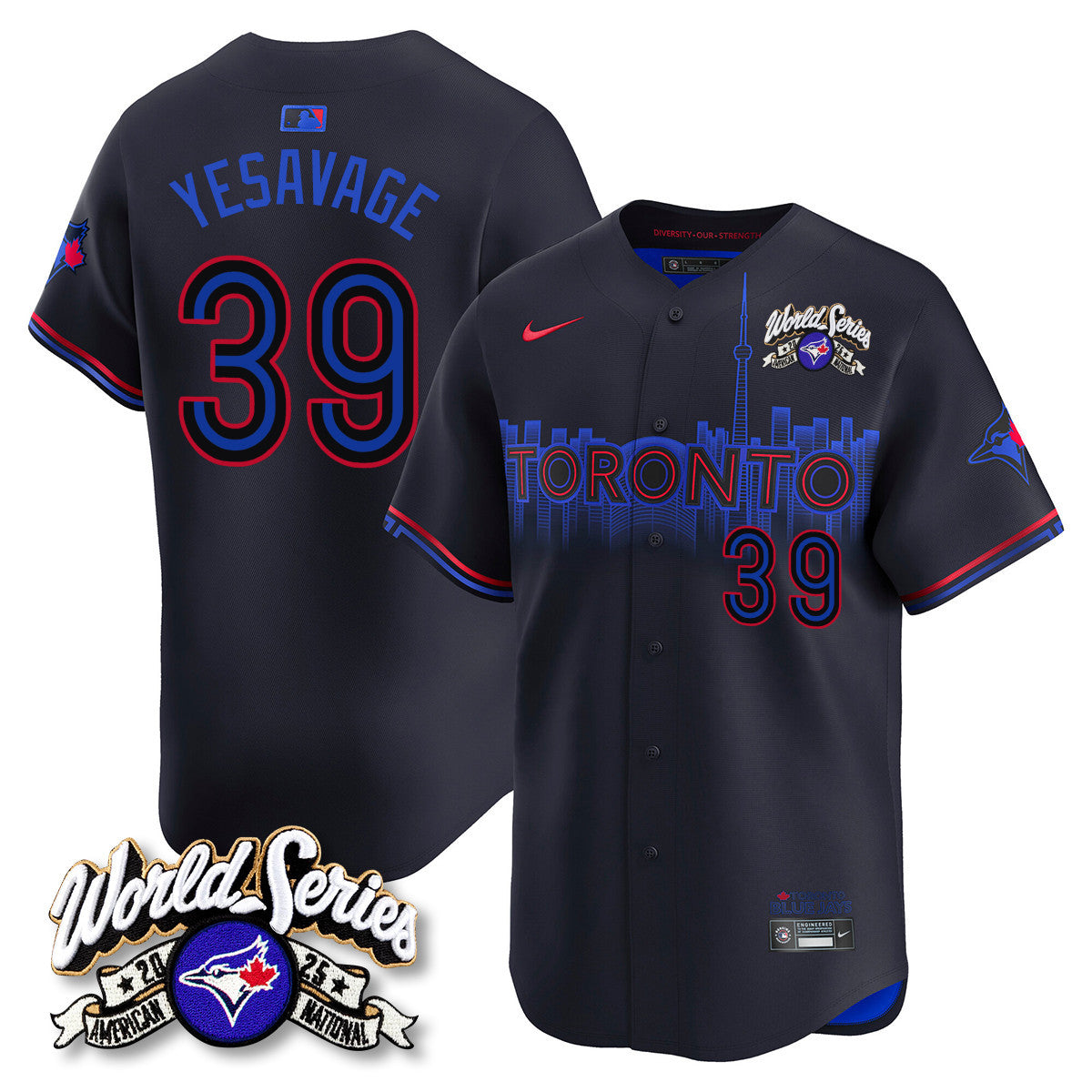 TOR 2025 American League Champions Jersey - All Stitched